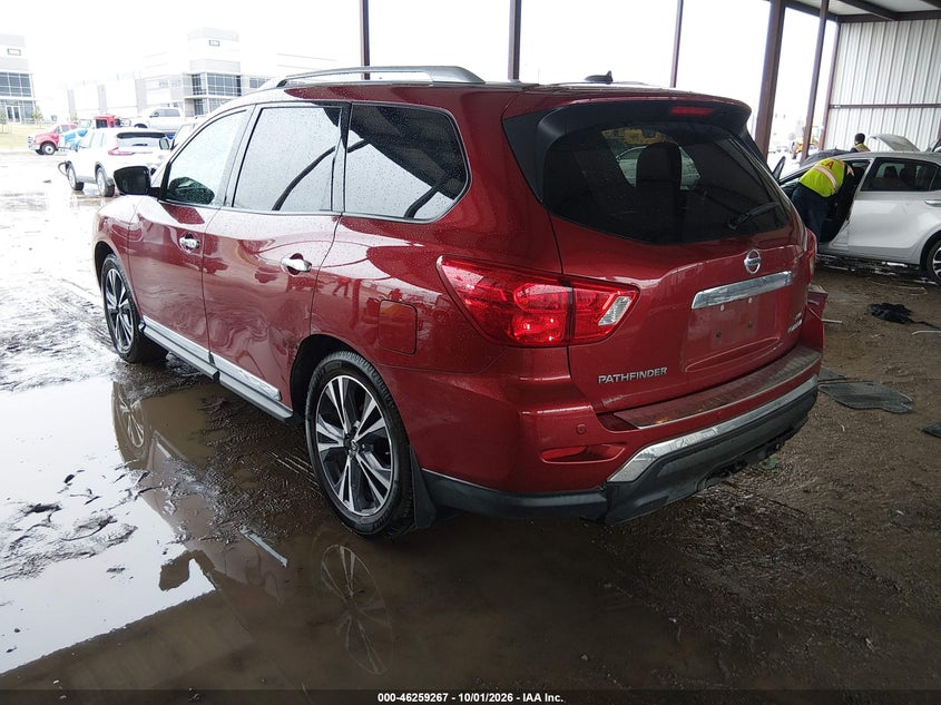 Vin: 5n1dr2mmxhc618254, lot: 46759336, nissan pathfinder platinum 20173