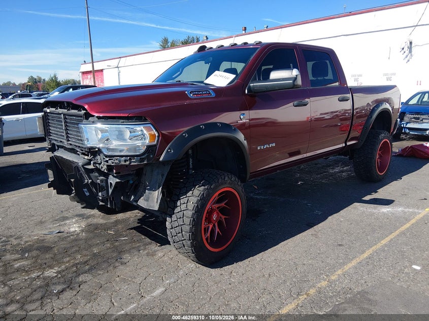 Vin: 3c6ur5cl1mg654556, lot: 46759379, ram 2500 tradesman  4x4 6'4 box 20212