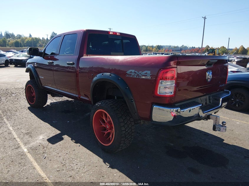 Vin: 3c6ur5cl1mg654556, lot: 46759379, ram 2500 tradesman  4x4 6'4 box 20213