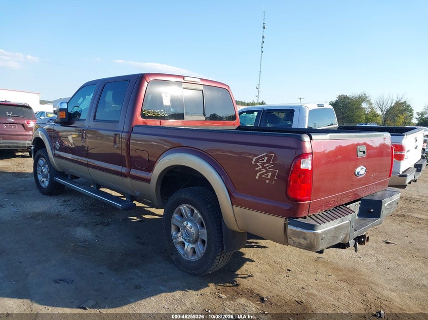 Vin: 1ft7w2bt3ceb72692, lot: 46759395, ford f-250 lariat 20123
