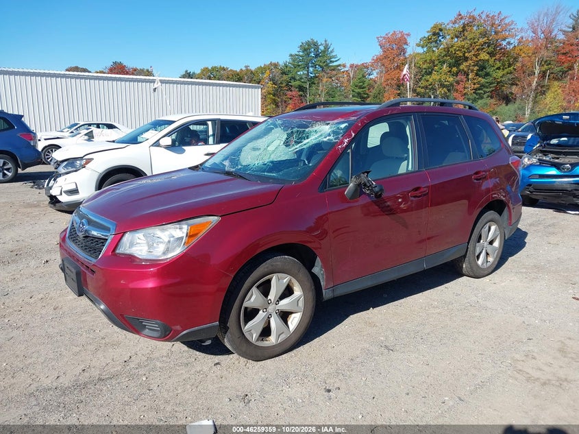 Vin: jf2sjadc6fh497549, lot: 46759429, subaru forester 2.5i premium 20152