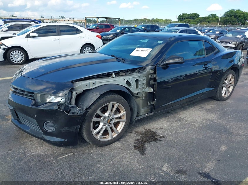 Vin: 2g1fb1e35f9176384, lot: 46759450, chevrolet camaro 2ls 20152