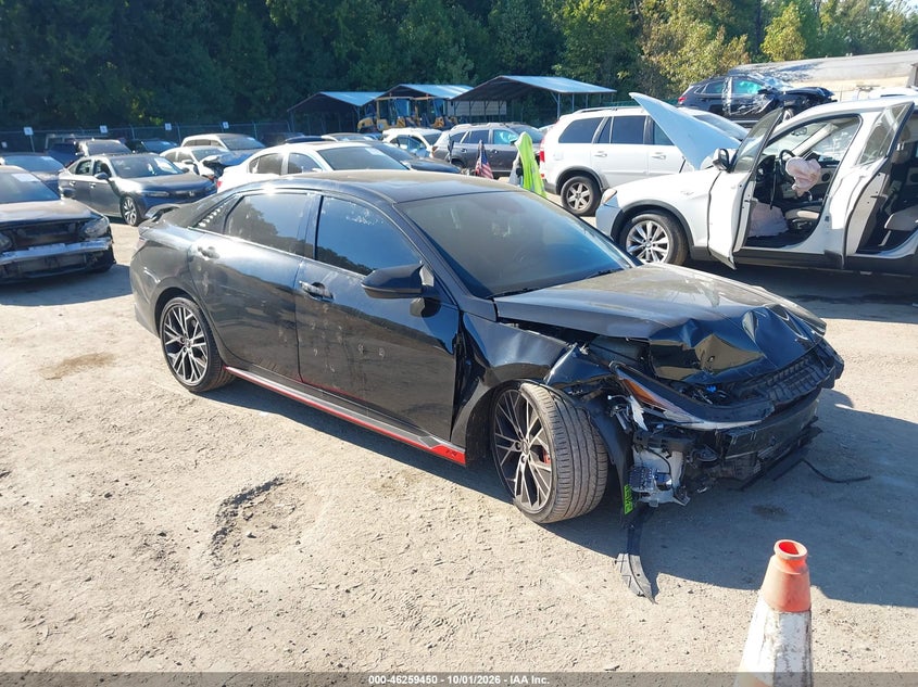 Vin: kmhlw4ak8nu007955, lot: 46759519, hyundai elantra n 20221