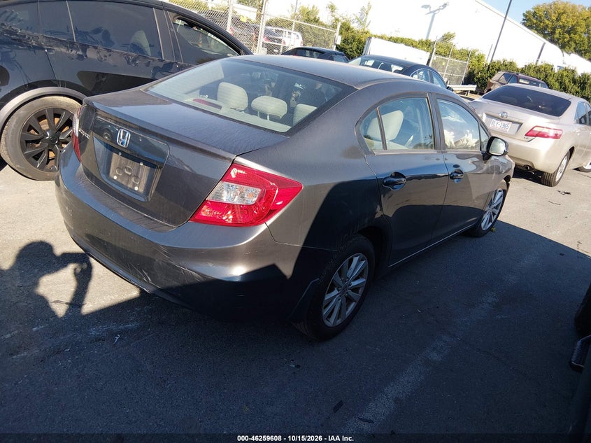 Vin: 19xfb2f80ce029202, lot: 46759677, honda civic ex 20124