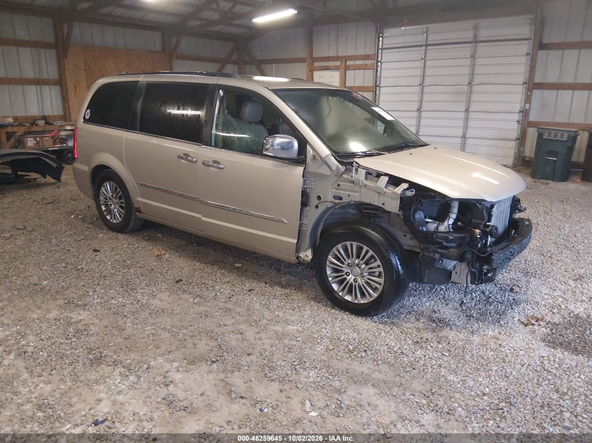 Vin: 2c4rc1cg4dr623873, lot: 46759714, chrysler town & country touring-l 20131