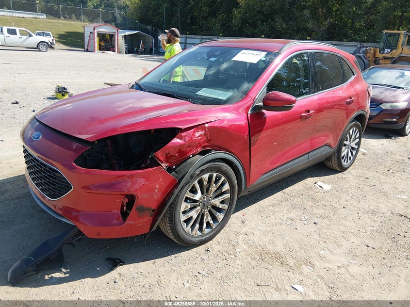 2020 Ford Escape Titanium Hybrid, Left Front, IAAI, VIN 1FMCU0DZ6LUA05545 — photo 2