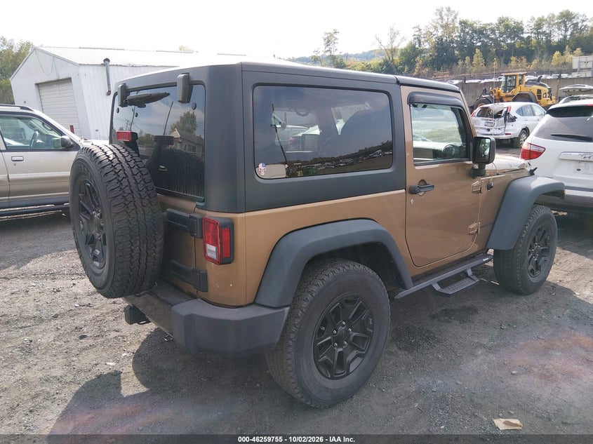 Vin: 1c4ajwag7fl714344, lot: 46759823, jeep wrangler willys wheeler 20154