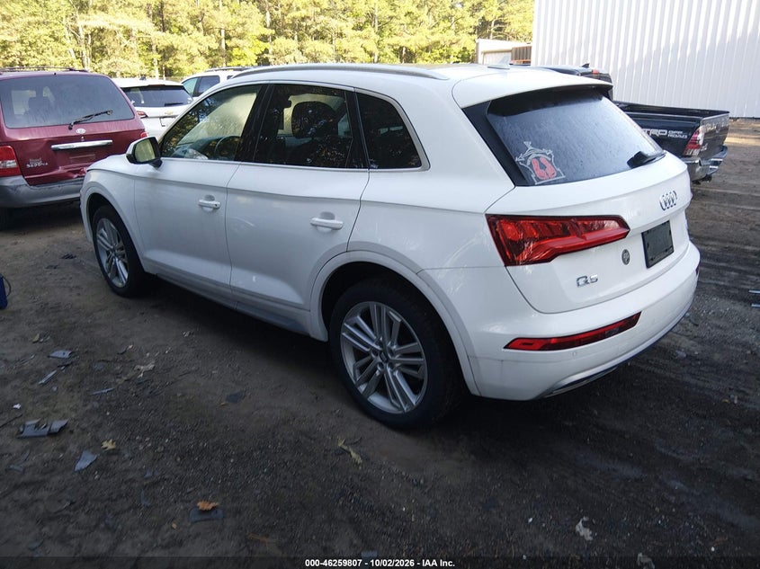 Vin: wa1bnafy2j2109685, lot: 46759876, audi q5 2.0t premium/2.0t tech premium 20183