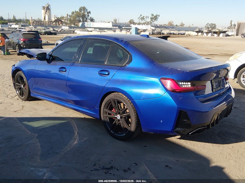 Vin: 3mw49fs07p8d26625, lot: 46759975, bmw m340i 20233