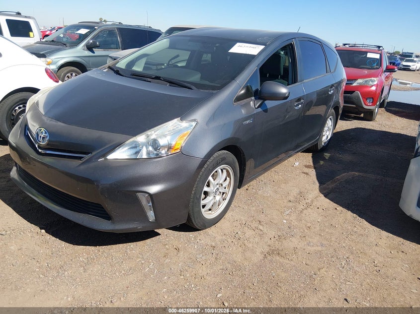 Vin: jtdzn3eu5e3355497, lot: 46759976, toyota prius v three 20142