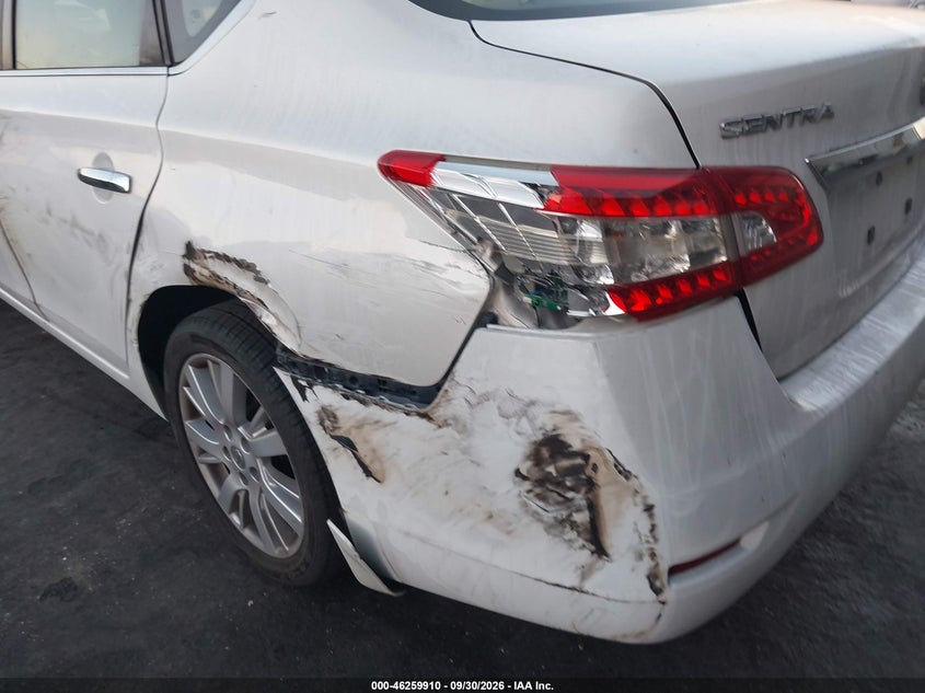 NISSAN SENTRA 2013 VIN 3N1AB7AP4DL628397