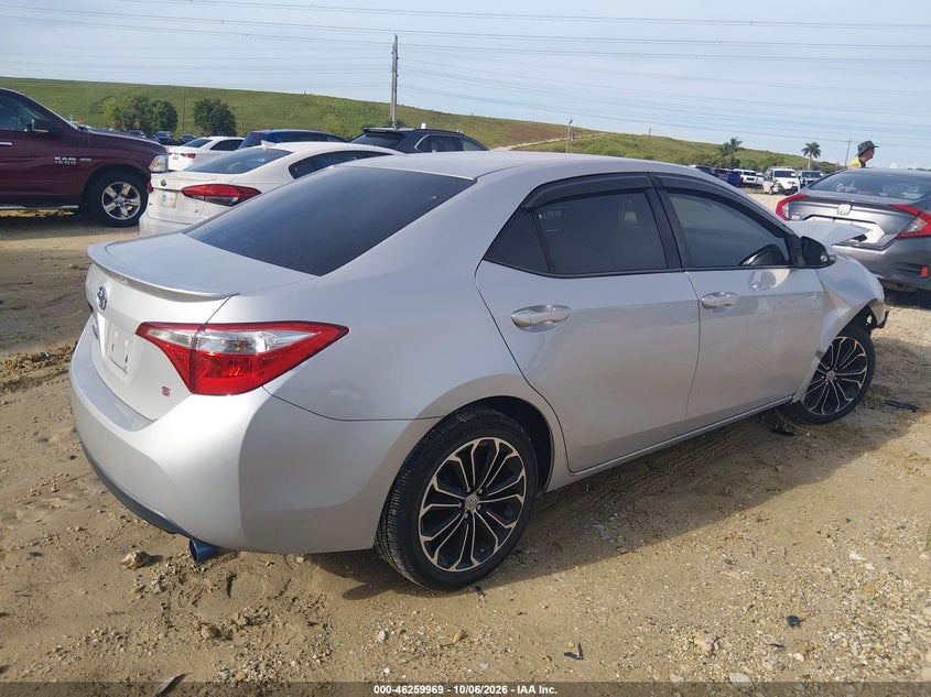 Vin: 2t1burhexfc325433, lot: 46760038, toyota corolla s 20154