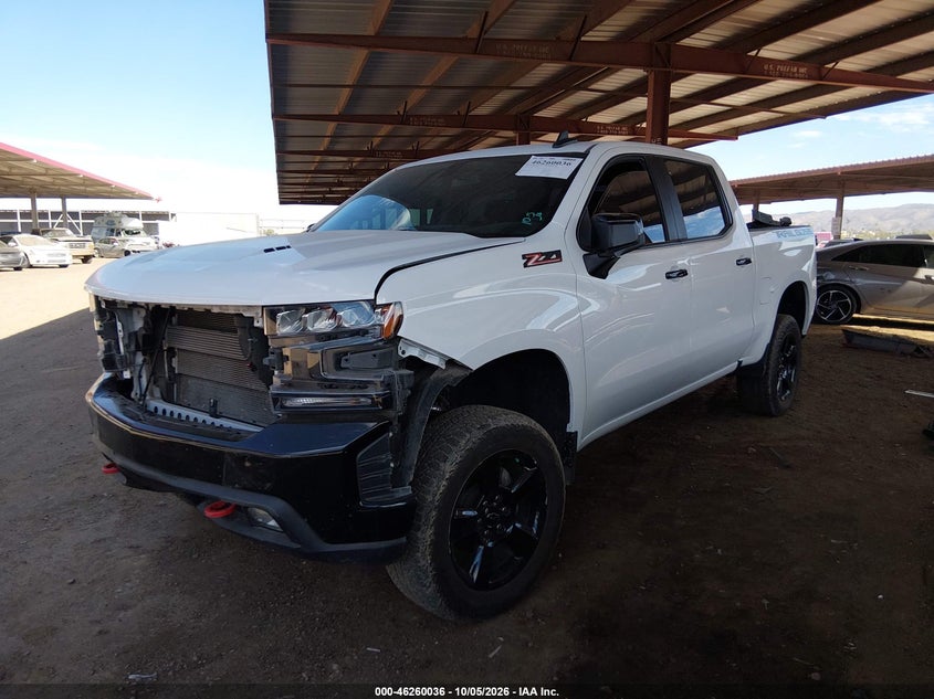 Vin: 3gcpyfelxng171791, lot: 46760105, chevrolet silverado 1500 ltd 4wd  short bed lt trail boss 20222