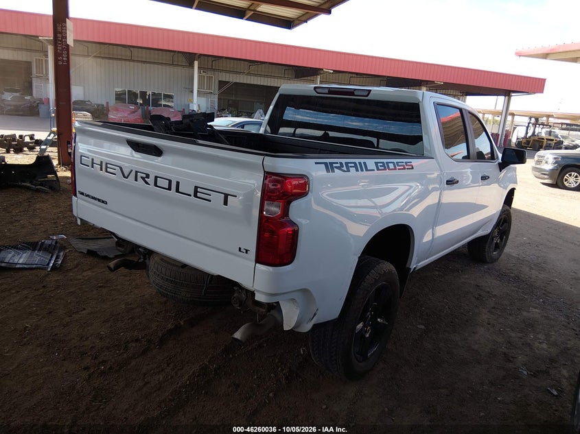 Vin: 3gcpyfelxng171791, lot: 46760105, chevrolet silverado 1500 ltd 4wd  short bed lt trail boss 20224