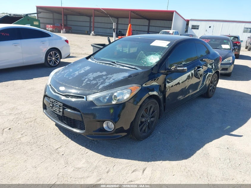 Vin: knafx6a81e5237746, lot: 46760110, kia forte koup ex 20142