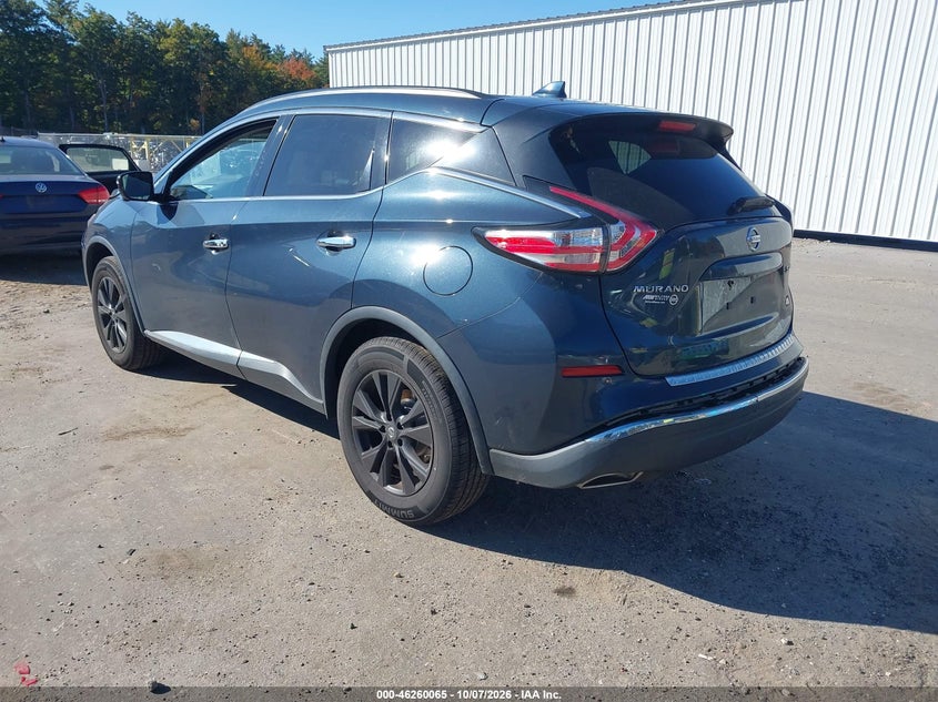 Vin: 5n1az2mh6jn173415, lot: 46760134, nissan murano sv 20183