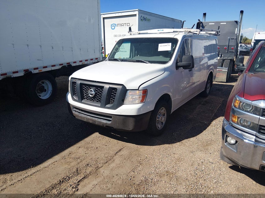 Vin: 1n6bf0ky7gn811671, lot: 46760143, nissan nv cargo nv2500 hd sv v6 20162