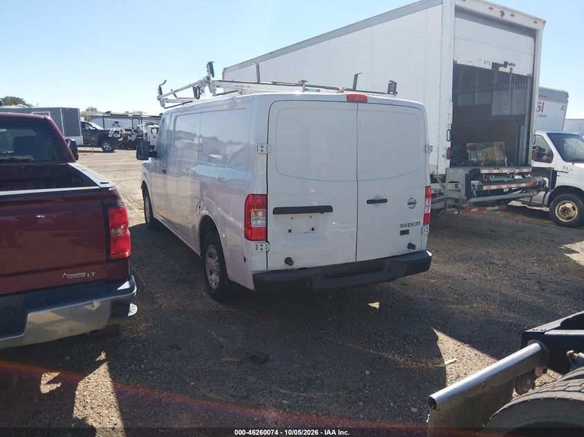 Vin: 1n6bf0ky7gn811671, lot: 46760143, nissan nv cargo nv2500 hd sv v6 20163