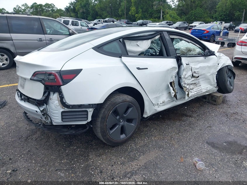 Vin: 5yj3e1ea6pf579061, lot: 46760189, tesla model 3 rear-wheel drive 20234