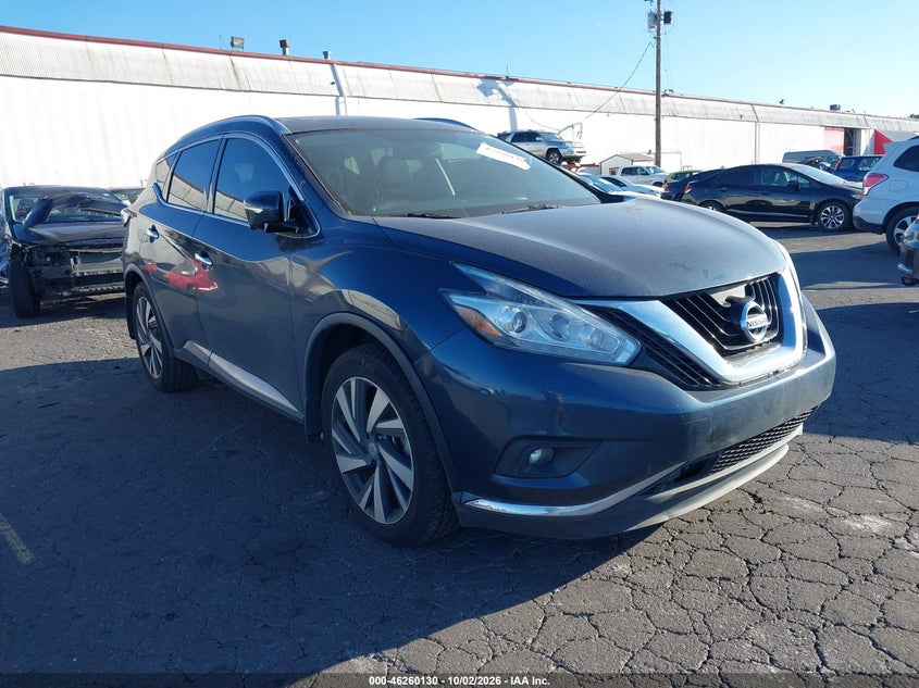 Vin: 5n1az2mg0fn212000, lot: 46760199, nissan murano platinum 20151