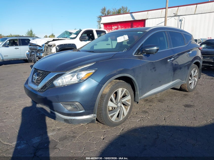 Vin: 5n1az2mg0fn212000, lot: 46760199, nissan murano platinum 20152