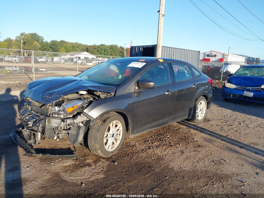 Vin: 1fadp3f24jl228354, lot: 46760227, ford focus se 20182