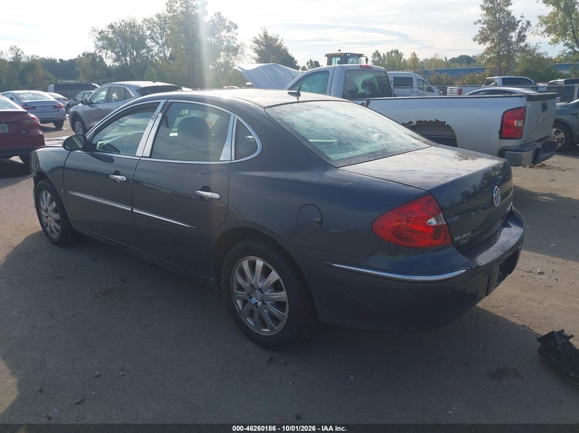 BUICK LACROSSE 2008 VIN 2G4WD582881168370