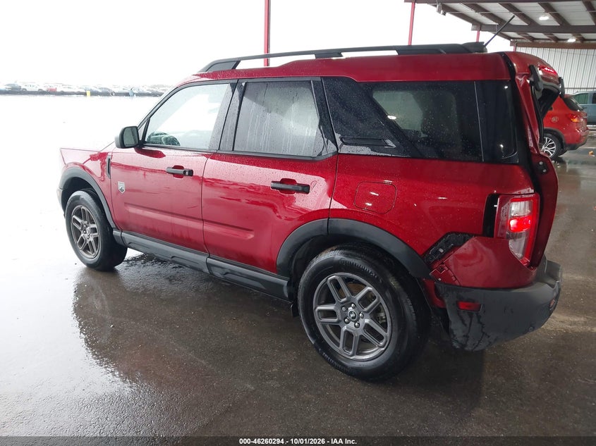 Vin: 3fmcr9bn2sre62476, lot: 46760363, ford bronco sport big bend 20253
