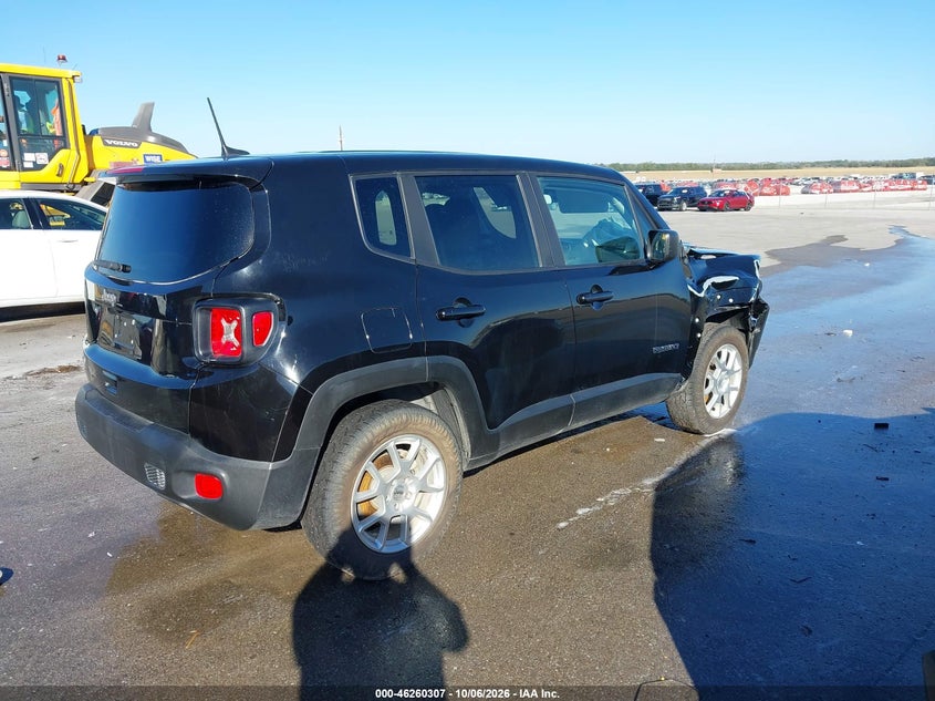 Vin: zacnjdb10ppp26006, lot: 46760376, jeep renegade latitude 4x4 20234