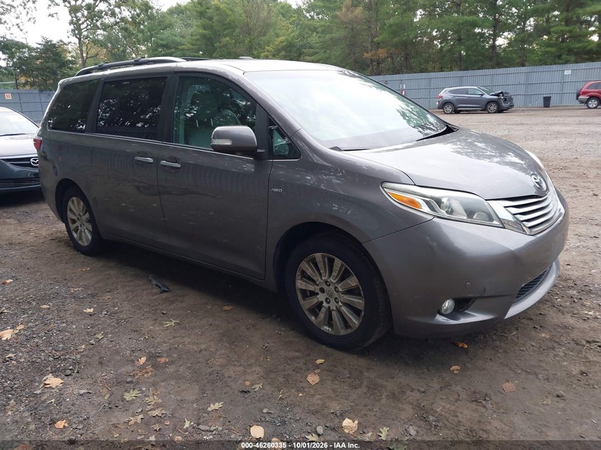Vin: 5tddz3dc4hs180640, lot: 46760404, toyota sienna limited premium 7 passenger 2017 img_1