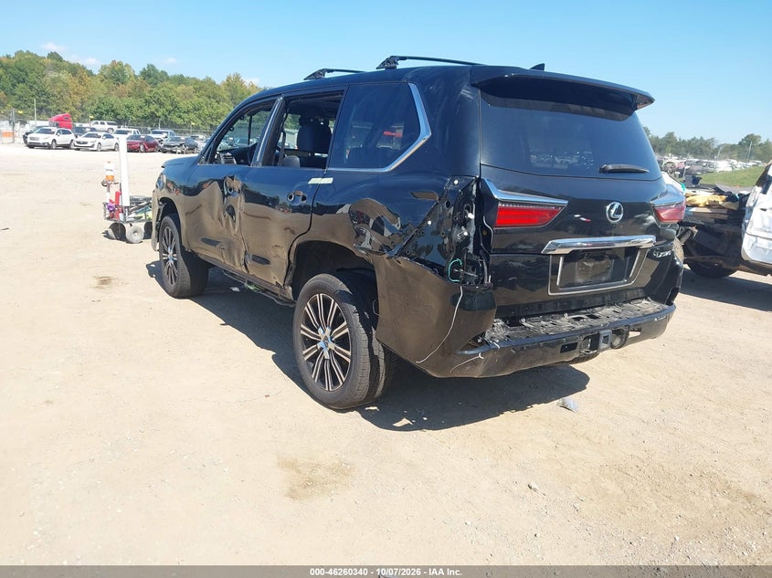 Vin: jtjdy7ax9l4332673, lot: 46760409, lexus lx 570 three-row 20203