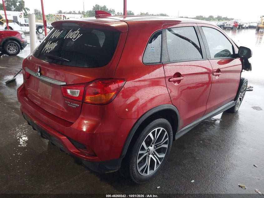 Vin: ja4ap3auxku012911, lot: 46760411, mitsubishi outlander sport 2.0 es/2.0 le/2.0 sp 20194