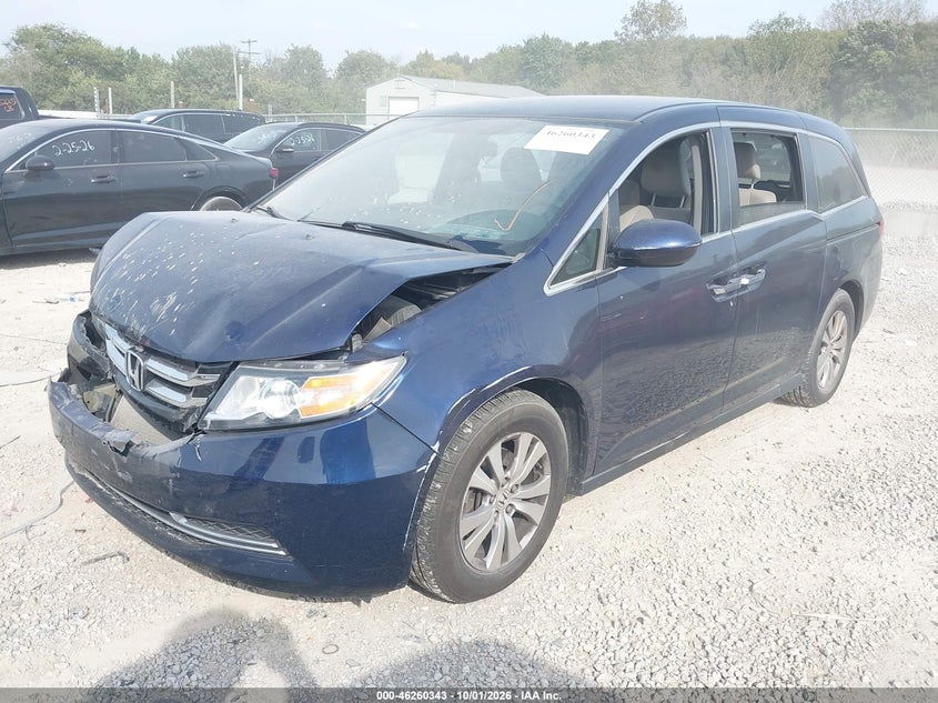 2016 Honda Odyssey Se, Front End, IAAI, VIN 5FNRL5H35GB115814 — photo 2