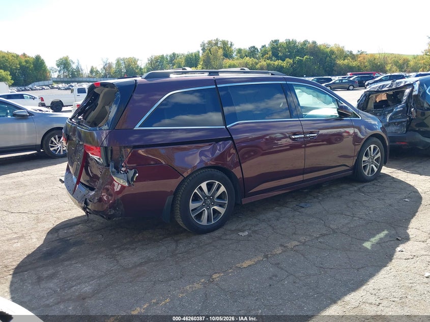 Vin: 5fnrl5h90eb069312, lot: 46760456, honda odyssey touring/touring elite 20144