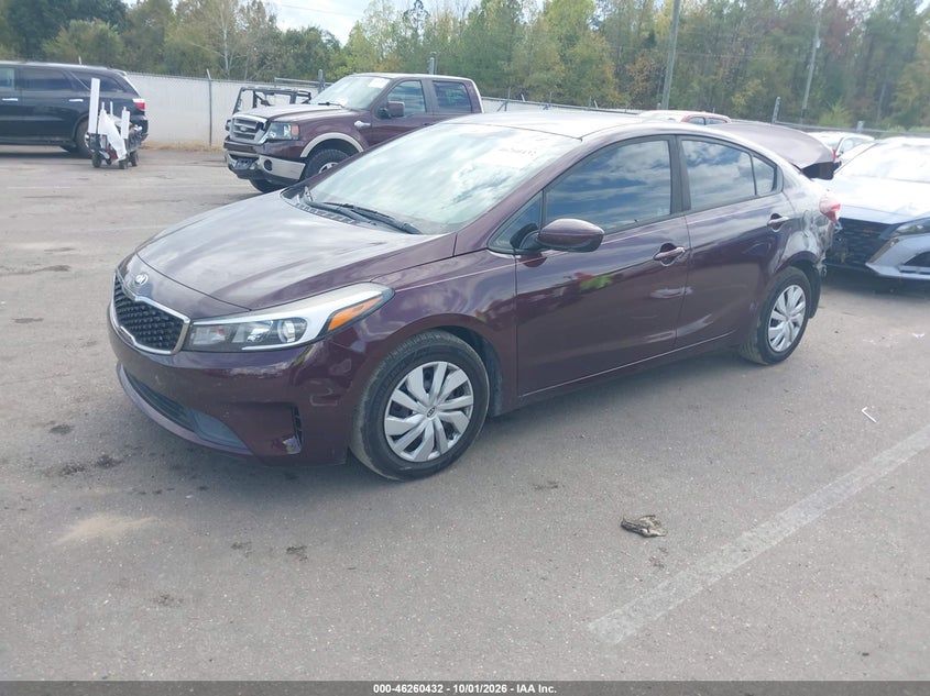 Vin: 3kpfk4a74je167848, lot: 46760501, kia forte lx 20182
