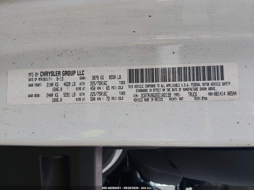2014 RAM PROMASTER 1500 · Фото 9