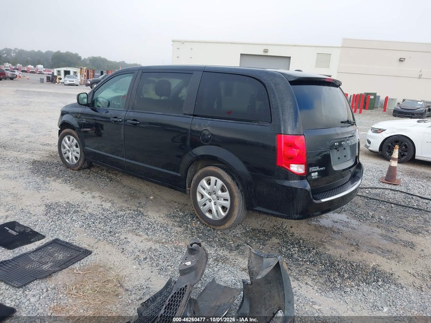 Vin: 2c4rdgbg7jr162388, lot: 46760547, dodge grand caravan se 20183