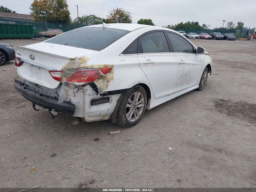 Vin: 5npeb4ac1eh814605, lot: 46760557, hyundai sonata gls 20144