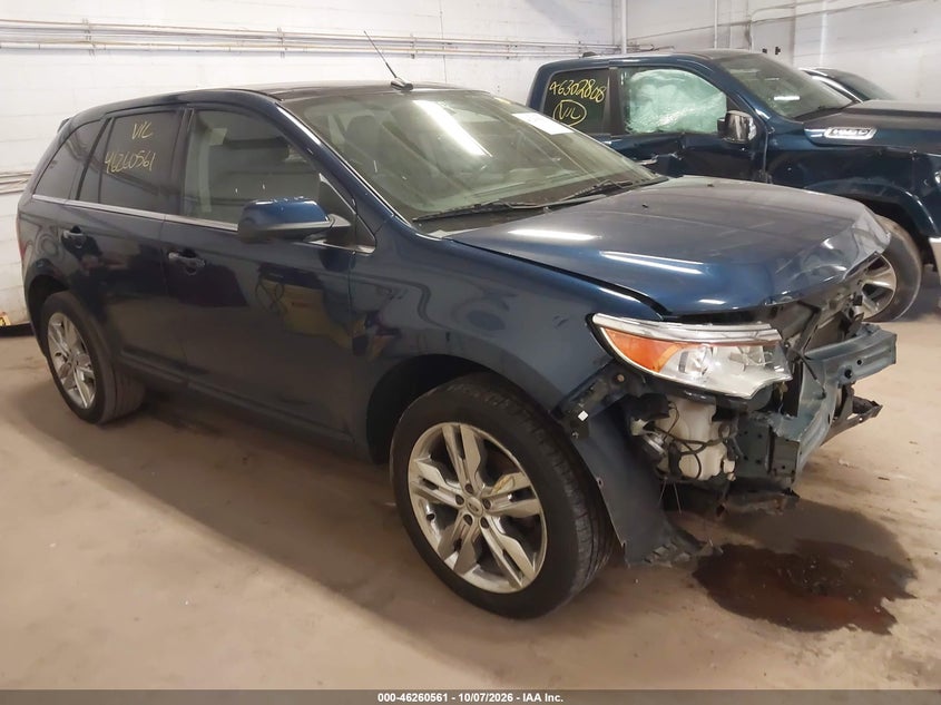Vin: 2fmdk4kc7cba27348, lot: 46760633, ford edge limited 20121