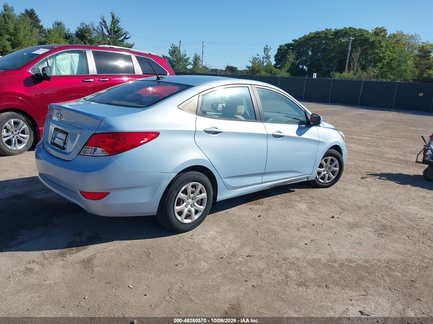 Vin: kmhct4ae4eu713792, lot: 46760639, hyundai accent gls 20144