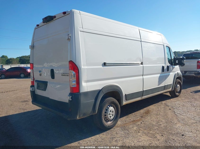 Vin: 3c6lrvdgxpe594130, lot: 46760655, ram promaster 2500 high roof 159 wb 20234