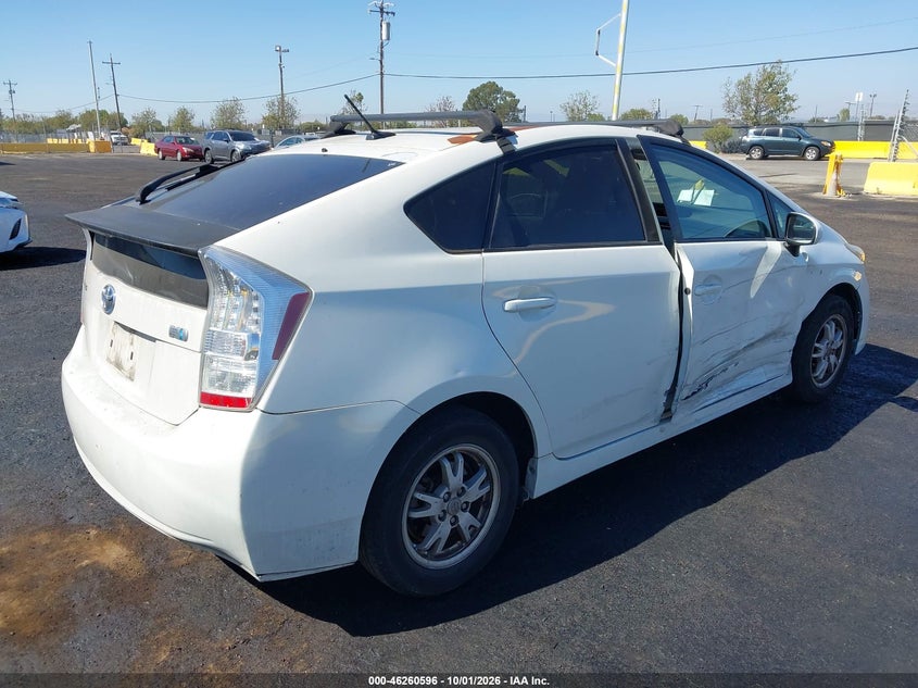 Vin: jtdkn3du6a0134926, lot: 46760665, toyota prius iii 20104