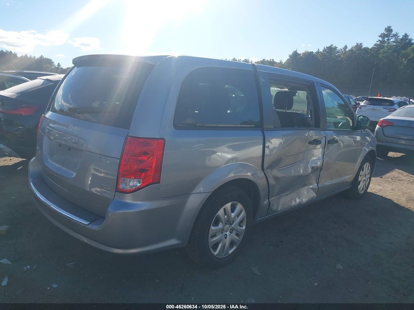 Vin: 2c4rdgbg9kr767269, lot: 46760703, dodge grand caravan se 20194
