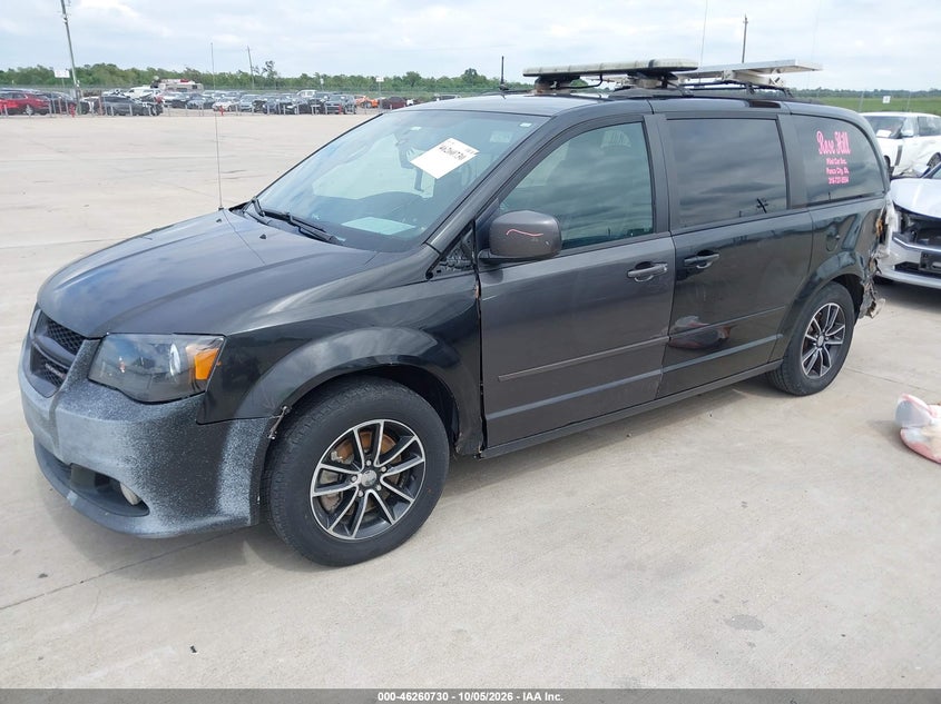 2017 Dodge Caravan, Left Rear, IAAI, VIN 2C4RDGEGXHR691226 — photo 2