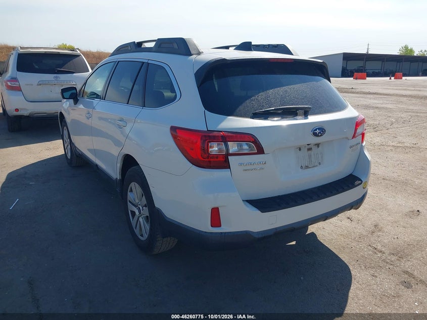 Vin: 4s4bsafcxg3207378, lot: 46760844, subaru outback 2.5i premium 20163