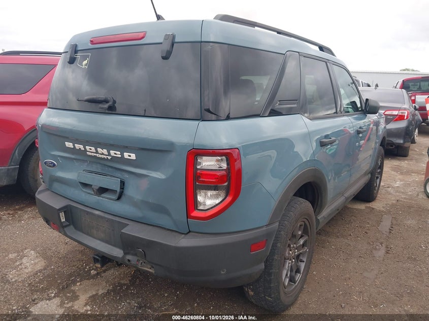 Vin: 3fmcr9b63nre06768, lot: 46760873, ford bronco sport big bend 20224