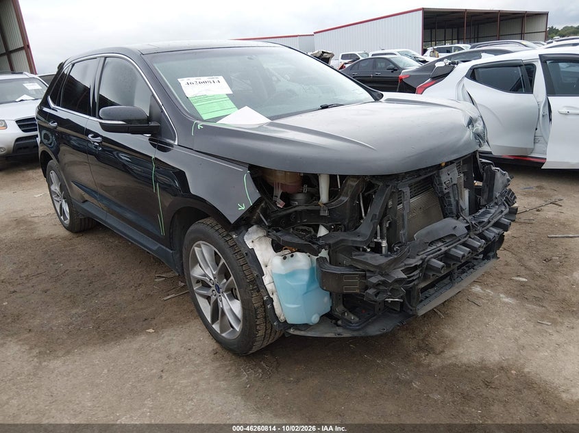 Vin: 2fmtk3k84fbb91565, lot: 46760883, ford edge titanium 20151