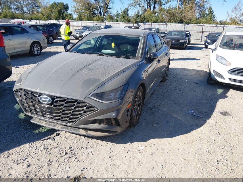 Vin: kmhl64ja1na237796, lot: 46760910, hyundai sonata sel 20222