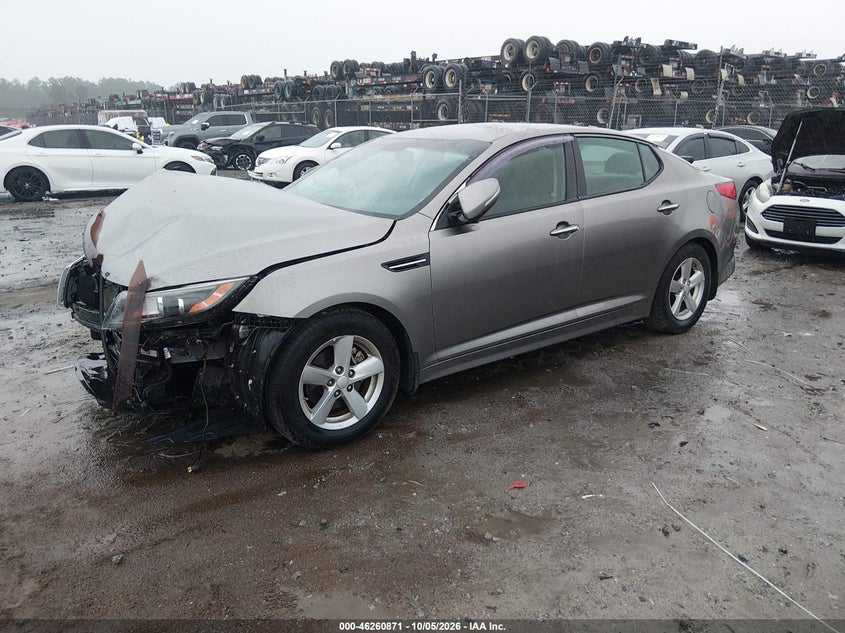 Vin: 5xxgm4a70fg488279, lot: 46760940, kia optima lx 20152