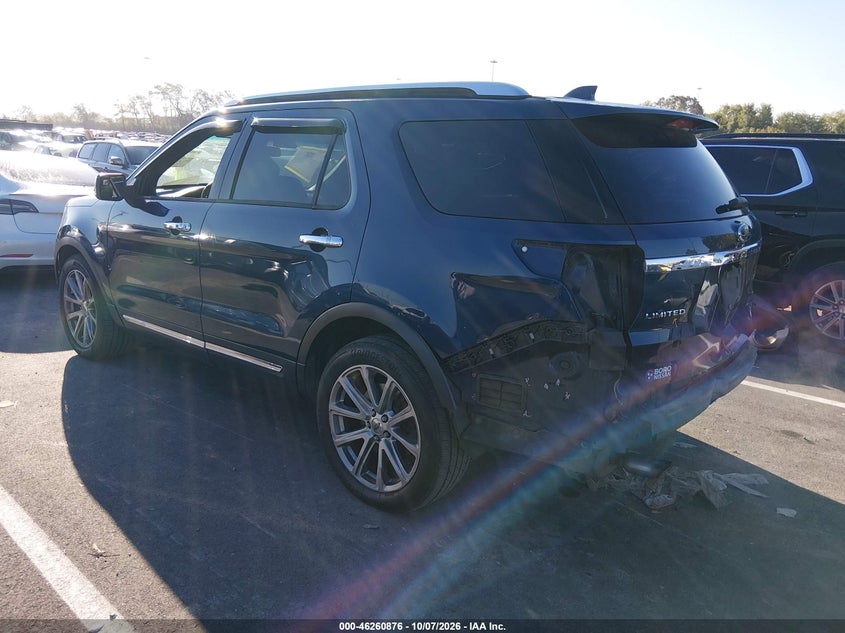 Vin: 1fm5k7fh3gga00321, lot: 46760945, ford explorer limited 20163